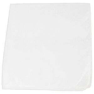 Mechaly 12 Pack of Blank Cotton Solid White Bandanas for Men and Women